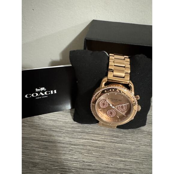Coach Watch Cruiser 14504255 Women Pink Gold NWT